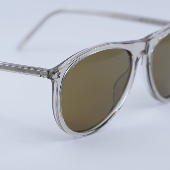 🕶️ New Saint Laurent SL667 004 Sunglasses - Transparent Beige Frame - Picture 5 of 11
